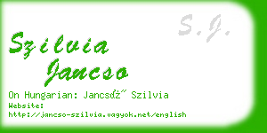 szilvia jancso business card